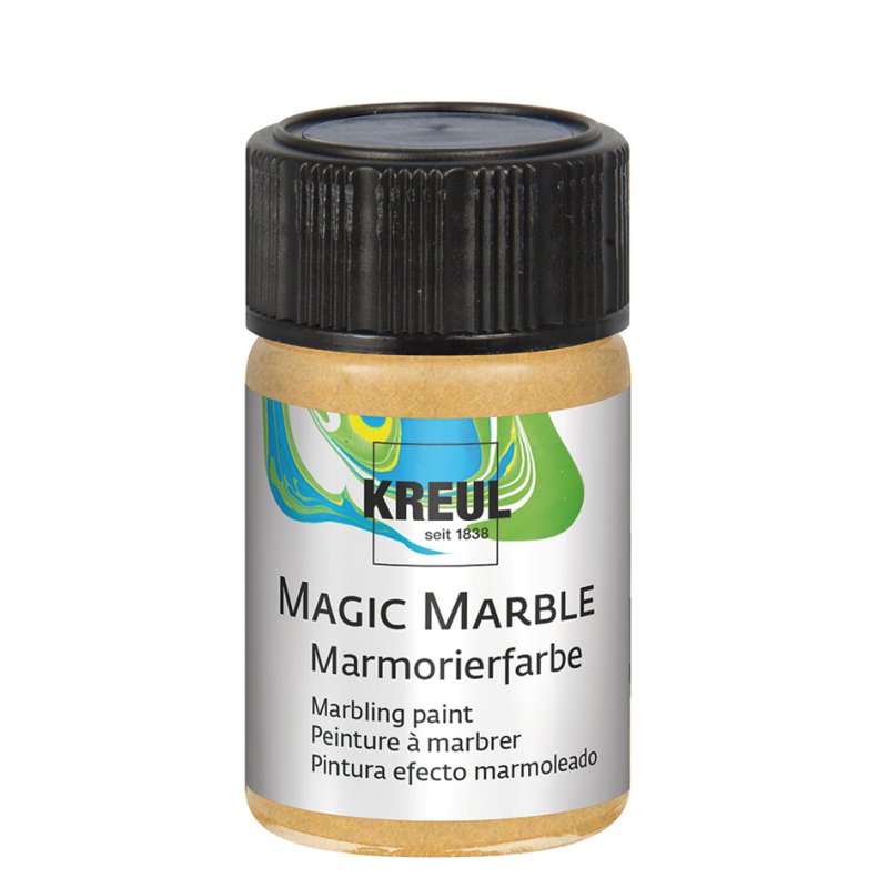 KREUL peinture marbre Magic Marble, argent, 20 ml